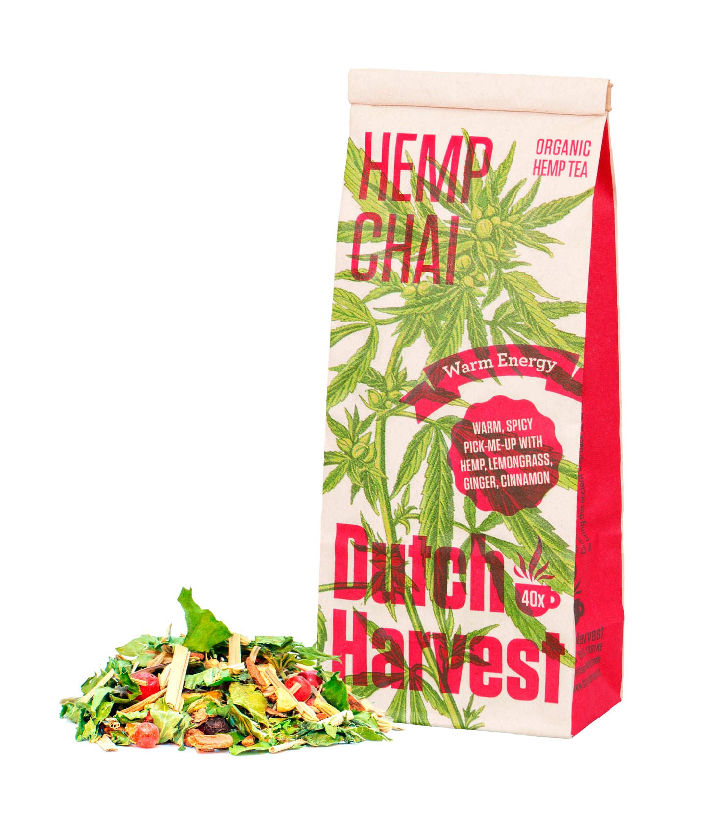 (5 pack bundle) Dutch Harvest - Hemp tea - Organic loose leaves